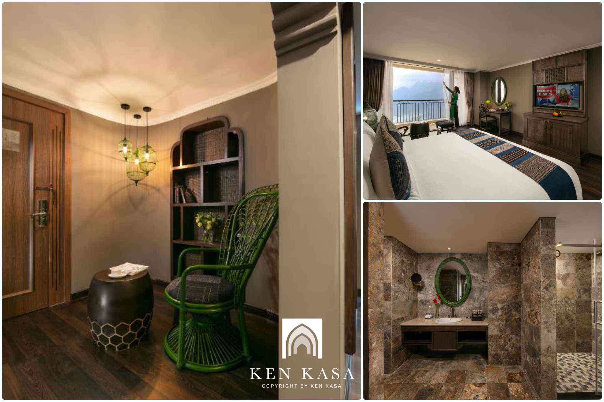 Mẫu ph&ograve;ng tổng thống đẹp pistachio sapa hotel 